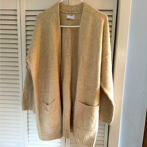 Old Navy cardigan sweater, size L, beige